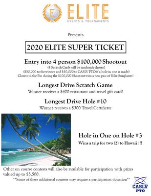 Elite Super Ticket Contests included with registration.