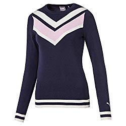 Womens golf attire etiquette Puma womens Chevron Sweater